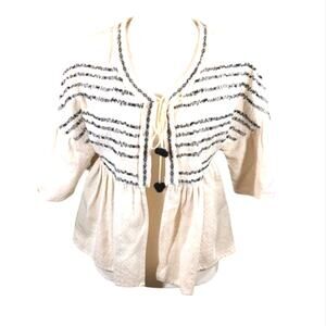 Zara Boho Open Front Top/Jacket XS NWT XS-S    WF144